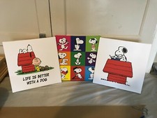 Snoopy (Peanuts) stretched canvas wall art - 5 designs available 