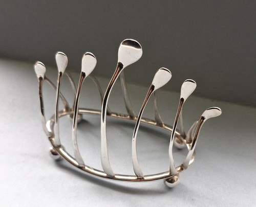 Antique silver novelty toast - silver,
