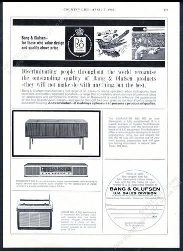 1966 bang olufsen - olufsen, 600