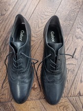 Mens black gabor leather