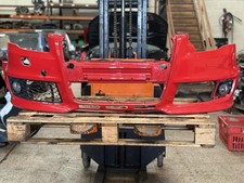 2006 - 2007 Audi (B7) RS4 Genuine Front Bumper In Red 8E0 807 437 AJ * DAMAGED *