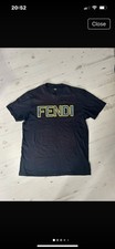 Fendi Black Spell Out T Shirt Men’s Size  2XL    ( XL )