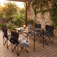 Foldable camping table roll - table, roll-up