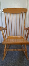 Large Vintage Wooden Rocking Chair