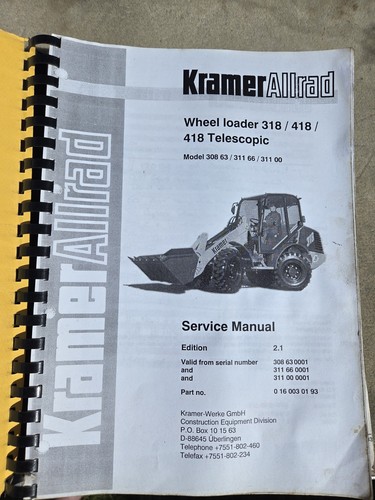 Kramer allrad 318 418 - kramer,