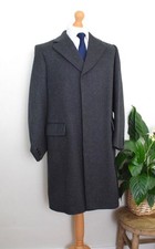 AQUASCUTUM Brushed Wool Topcoat Size Large 40R/42R Overcoat Coat 50R/52R Vintage