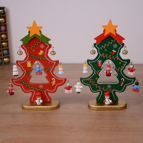 Desktop wooden christmas tree - desktop,
