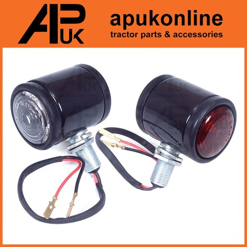 Black tractor side marker - 2x,