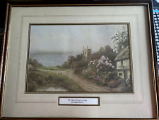 BY THE VILLAGE POND Framed Art Print Daniel Sherrin 14.5" x 11.5"