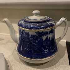S W Dean Late Edge Malkin Blue  "Genevese" Teapot 26