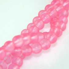 Crystal Frosted Glass Beads