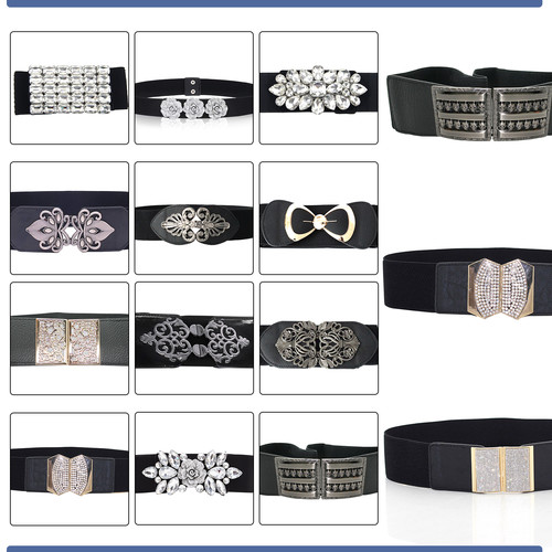 Women ladies wide fashion belt - ladies,
