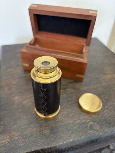 Antique marine telescope brass - antique,