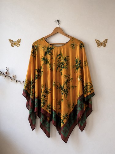 Mustard yellow floral print - yellow,