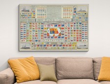1914 british empire flag chart - british,