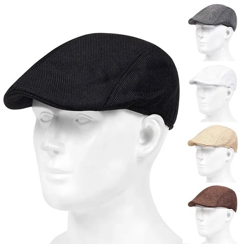 Summer linen plain newsboy - summer,