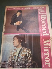 Vintage RECORD MIRROR Magazine 9 SEPTEMBER 1967 Jagger Englebert Epstein Kinks 