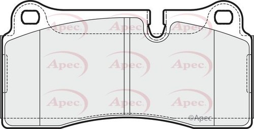 Apec rear brake pad set - brake,