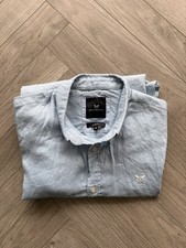 Crew Clothing Blue Linen Shirt