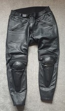 Dainese Leather Motorcycle Trousers Mens,  Lined Armoured - UK38