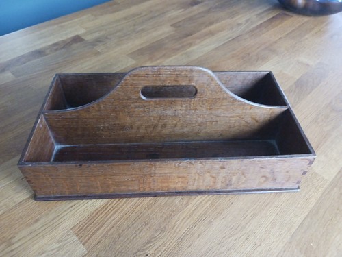 Antique wooden butlers cutlery - antique,