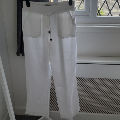 Joules white linen viscose - joules, linen/viscose