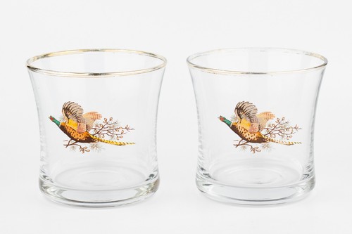 Vintage pheasant drinking - vintage,
