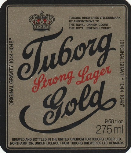 Beer bottle label tuborg - beer,