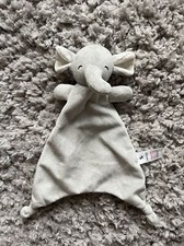 New TU Sainsburys Grey Elephant Plush Knotted Comforter Blankie Blanket Soft Toy