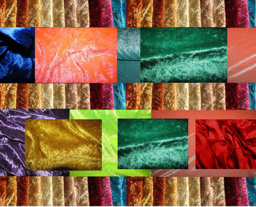 Crushed velvet fabric craft - crushed,