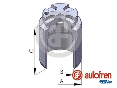 Rear piston brake caliper - rear,