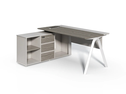 Modern corner office desk with - modern,