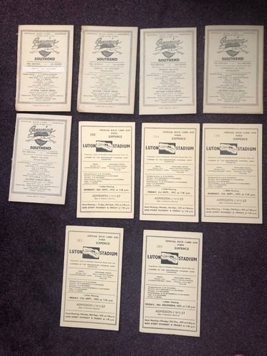 Greyhound racing race - cards, /