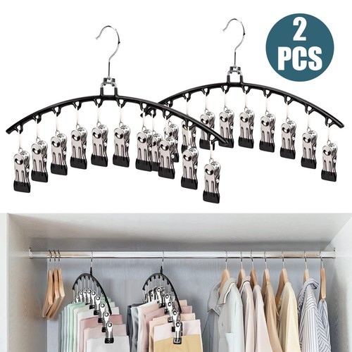 Metal coat hangers clips - metal, w/10