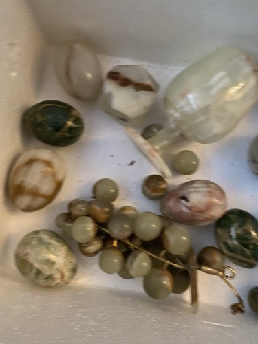 Onyx stone eggs vintage marble - stone,