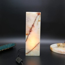 Onyx Marble Cube Tower Lamp