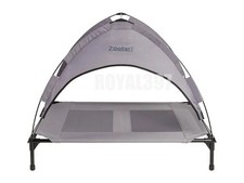Zoofari Elevated Dog Bed With Removable Sun Shade - UV50 Protection Pet Lounger
