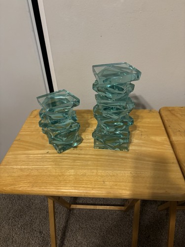 Stacked glass art - art, signed