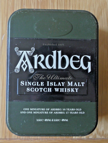 Ardbeg whisky tin - ardbeg,