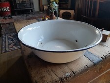 Large enamel vintage wash - enamel, bowl