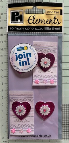 Papermania elements hearts - -,