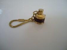 Port Side Lamp Brass key ring