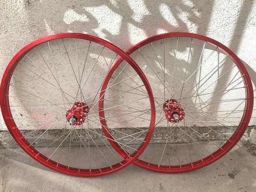 Red bmx wheelset 1 - red, 1.75