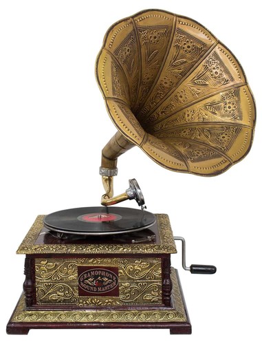 Antique style gramophone