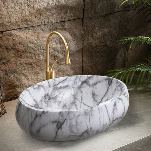 New marble effect bathroom - new,