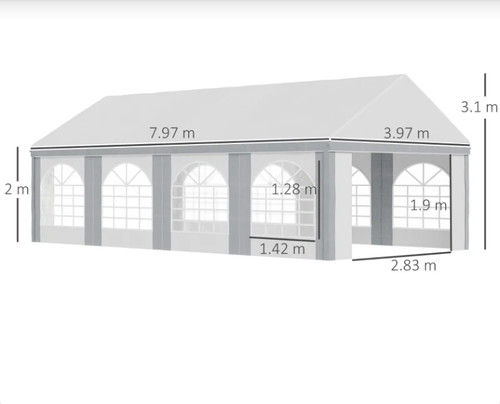 Large marquee tent - heavy, duty