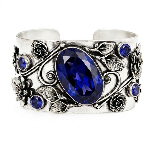 Tanzanite handmade cuff - handmade,