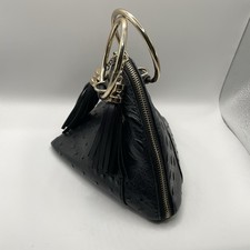 Pyramid Handbag Black Faux