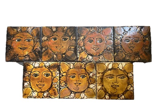 Set sun face tiles - set,
