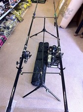 New 2 x 12FT 2.75lb Carp Rods & EGB40 Free Spin Reels Carp Outfit + Rod Pod